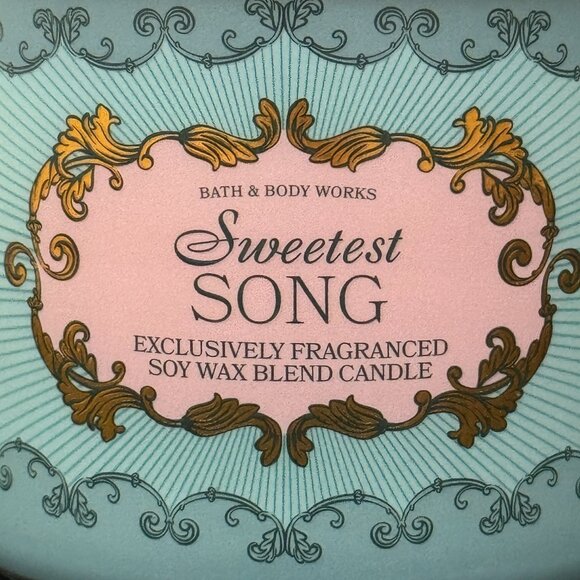 BBW Sweetest Song Bath & Body Works 3 Wick Candle - Picture 3 of 10